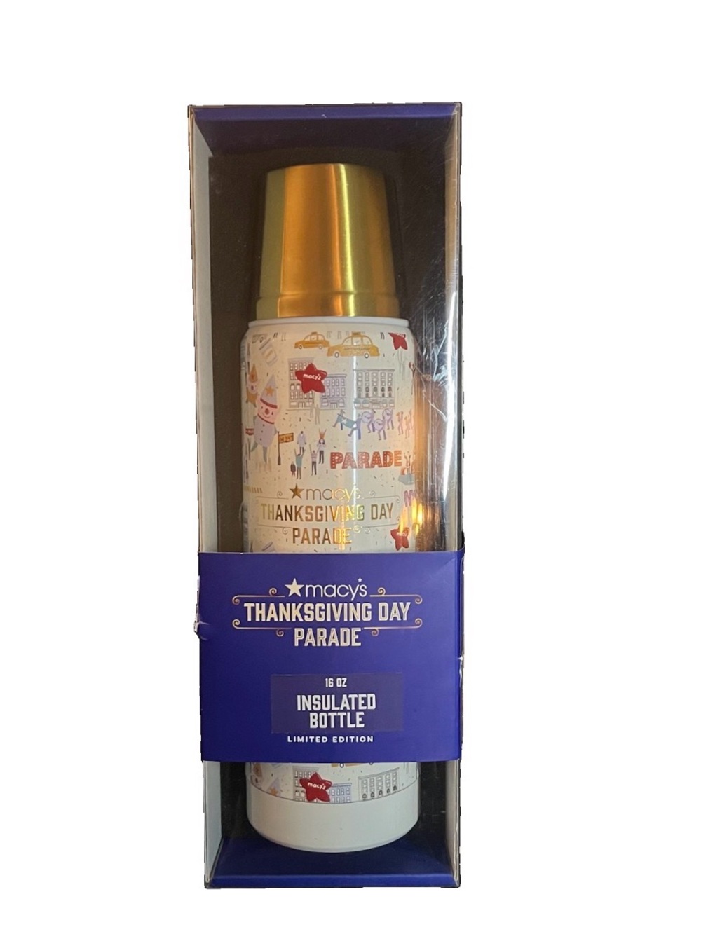 Thanksgiving Day Parade 2025 NYC Scenic Thermos Macy's 16oz Limited Edition New